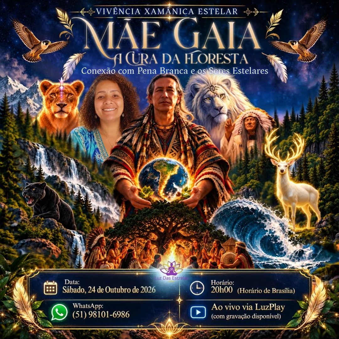 Mãe Gaia A Cura da Floresta  Conexão com Pena Branca e os Seres Estelares